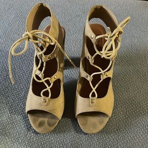 Laced up heels